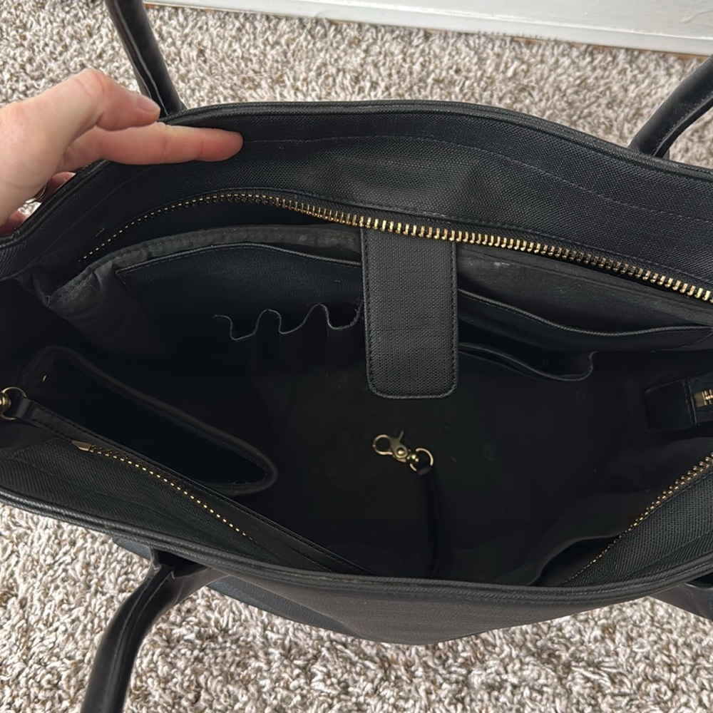Dagne Dover Signature Tote in Onyx Black - Picture 8 of 11